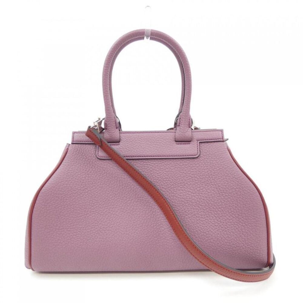Pre Loved Moynat Paris Vintage TopHandle Bag Leather Women violet | purple - Picture 3 of 6